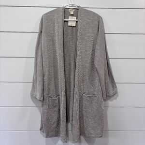 NWT Donni drape front sandwash cardigan neutral colours one size